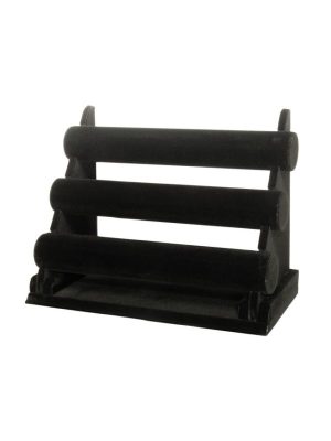 JD131-BL Bracelet Display, Three Tier - Black Velvet