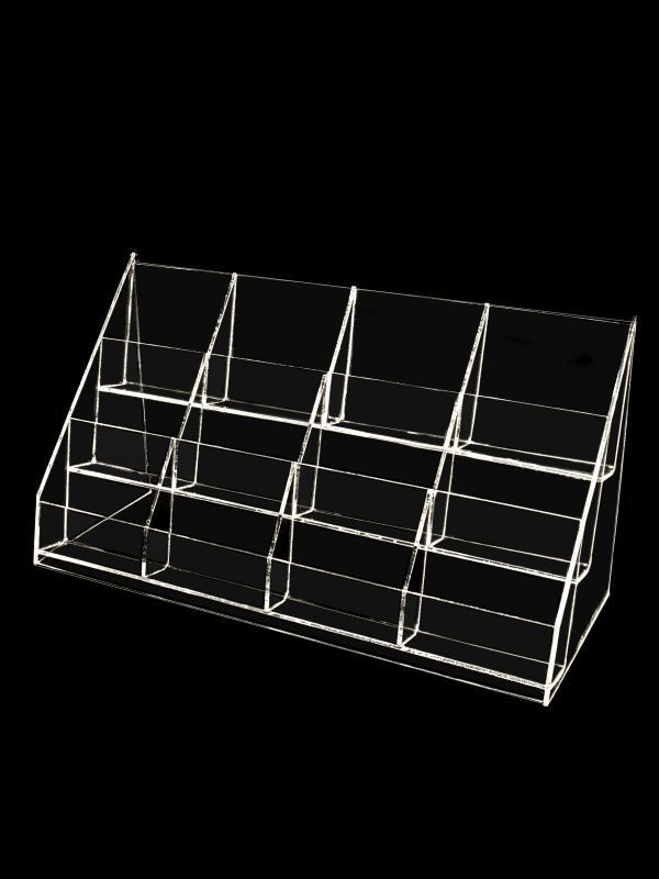 TT138 Perspex 3 Tier 12 Compartment Display Stand Delicious Display