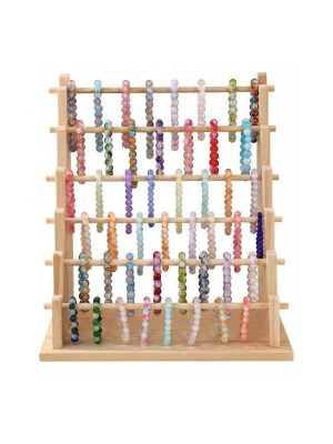 Alternative view of JD277-6  Wood Horizontal Bar Display - Six Tier
