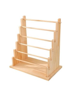 JD277-6  Wood Horizontal Bar Display - Six Tier